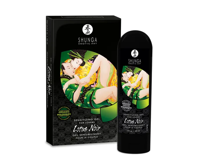 Enhancers Shunga Lotus Noir Sensitizing Gel for Lovers 2 Fl Oz 60 ml