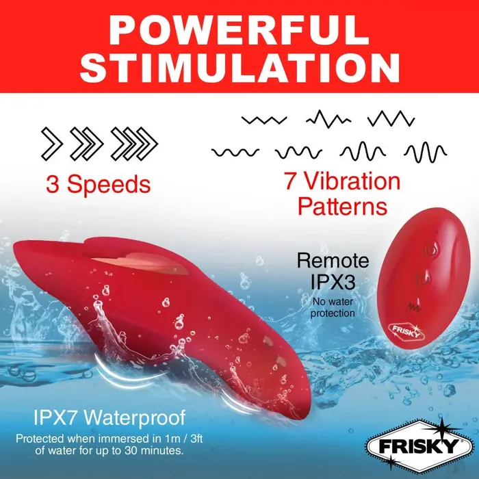 Female Sex Toys Frisky Vibrating Panties Love Connection Silicone Panty Vibe with Remote Control