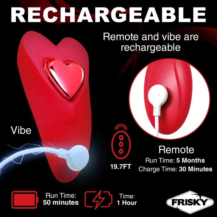 Female Sex Toys Frisky Vibrating Panties Love Connection Silicone Panty Vibe with Remote Control