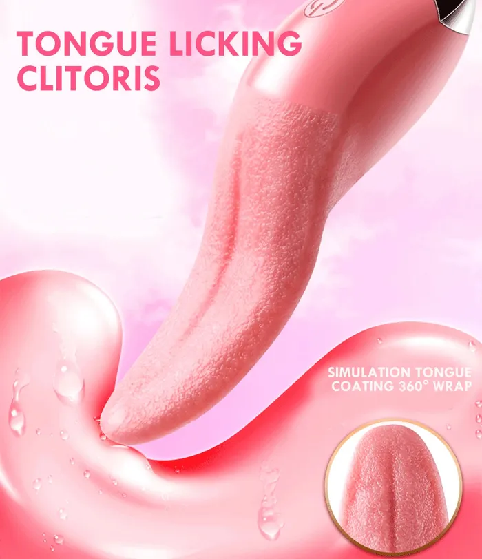 Female Sex Toys Tongue Licking Clit Clamps Clitoral Vibrator Nipple Stimulator Female Sex Toy Domlust