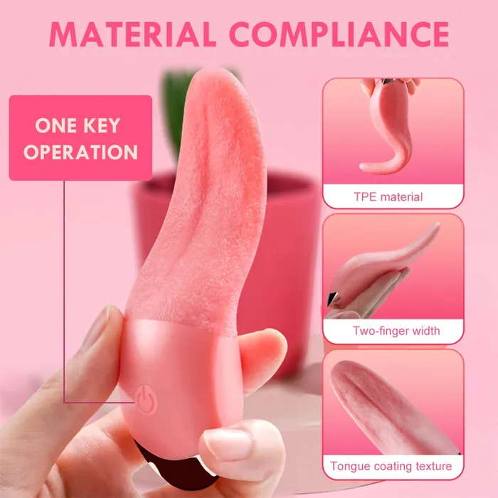 Female Sex Toys Tongue Licking Clit Clamps Clitoral Vibrator Nipple Stimulator Female Sex Toy Domlust