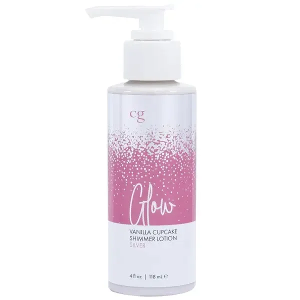 GLOW Silver Shimmer Lotion Silver 4oz 118mL CG Anal