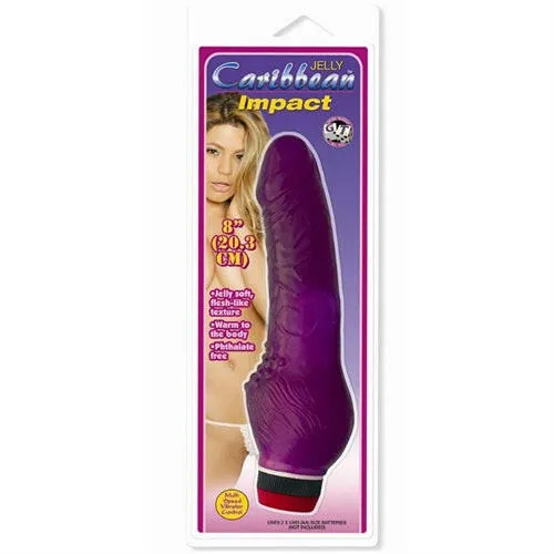Golden Triangle Vibrators Jelly Caribbean 3 Purple Impact