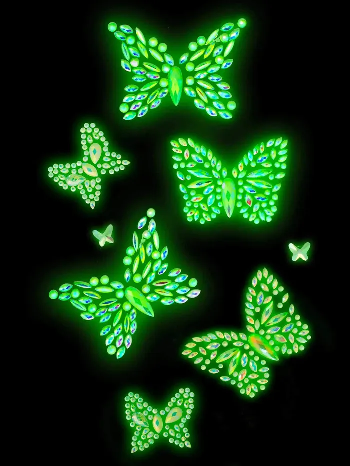 Leg Avenue Female Sex Toys Aurelia Glow in the Dark Body Jewels Sticker