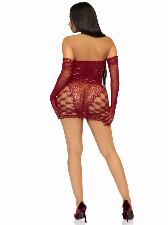Leg Avenue Male Sex Toys 2 Pc Hardcore Net Tube Dress With Gloves One Size Burgundy Leg Avenue Male Sex Toys 2 Pc Hardcore Net Tube Dress With Gloves One Size Burgundy
