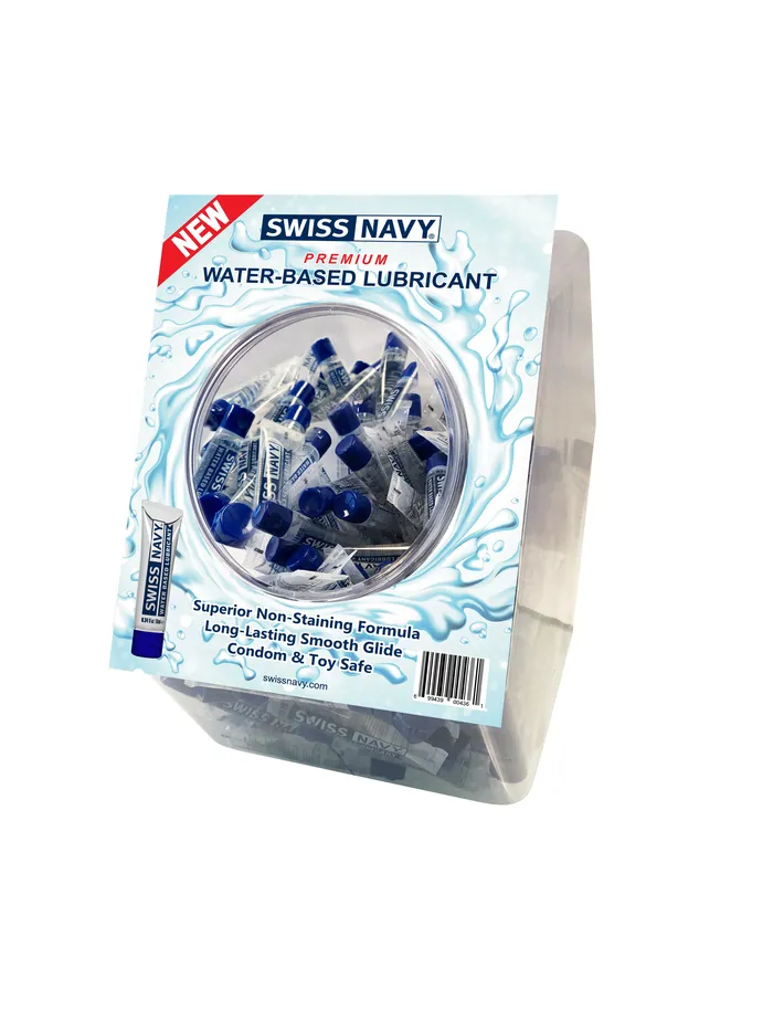 Lubricants WaterBased Lubricant 10ml 100pc Fishbowl Display MD Science Lab Lubricants WaterBased Lubricant 10ml 100pc Fishbowl Display MD Science Lab