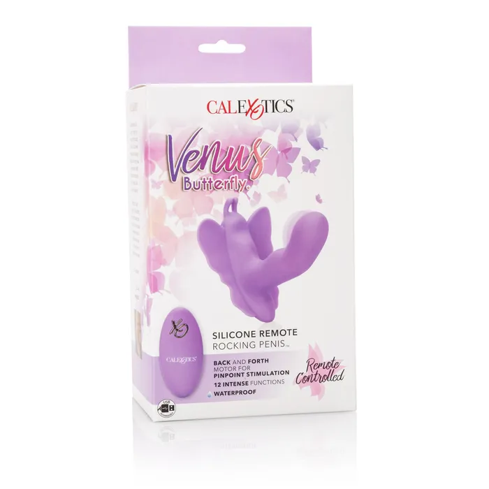 Male Sex Toys CalExotics Venus Butterfly Silicone Remote Rocking Penis