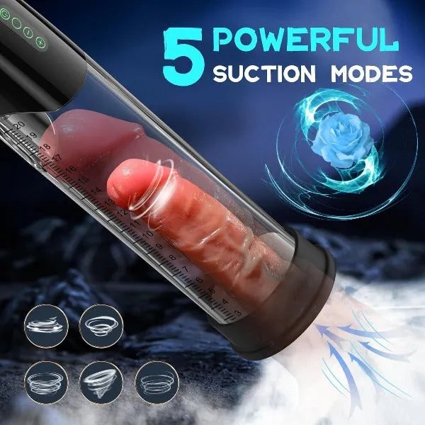 Male Sex Toys Domlust Automatic Vacuum Penis Pump Male Masturbator Powerful Sucking Penis Enlarge Trainer