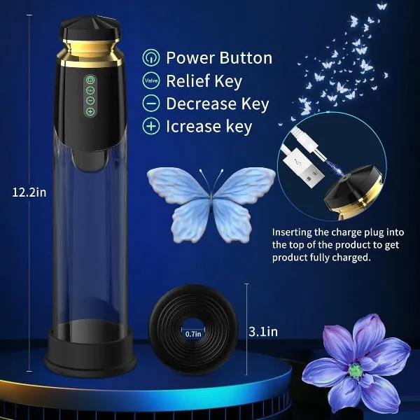 Male Sex Toys Domlust Automatic Vacuum Penis Pump Male Masturbator Powerful Sucking Penis Enlarge Trainer