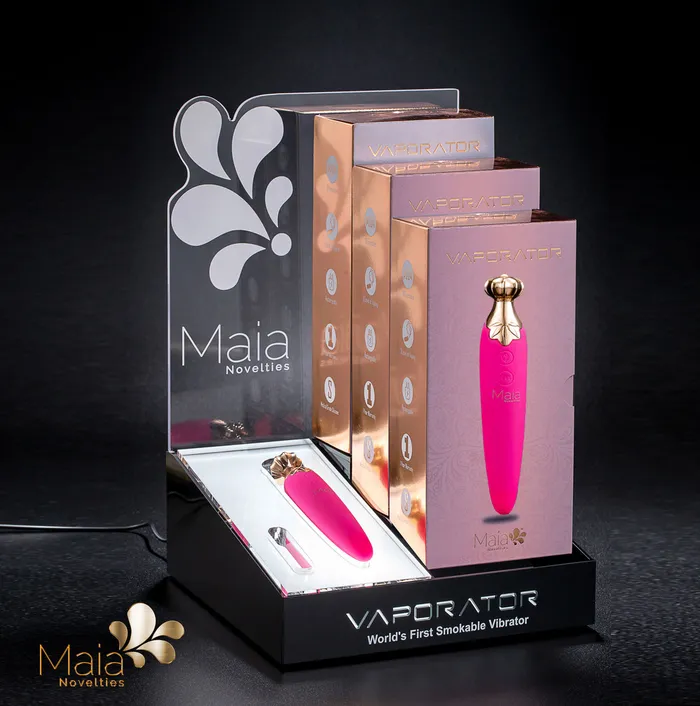 Male Sex Toys Maia Toys Vaporator Display Stand With 3 Vaporators Plus a Tester Male Sex Toys Maia Toys Vaporator Display Stand With 3 Vaporators Plus a Tester