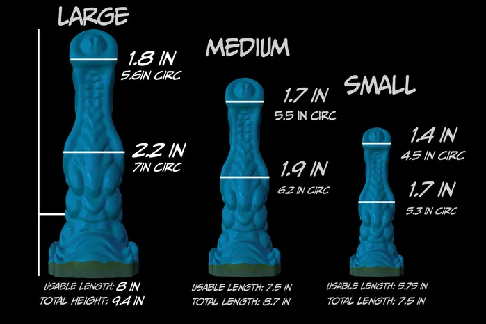 Male Sex Toys Medium Odonata GITDUV Soft silicone OD454 From The Edge Toys