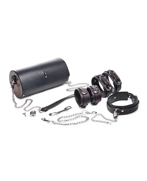 Master Series Couples Travel BDSM Restraint Kit Kinky Clutch Beginner Bondage Set with Carrying Case Master Series Couples Travel BDSM Restraint Kit Kinky Clutch Beginner Bondage Set with Carrying Case