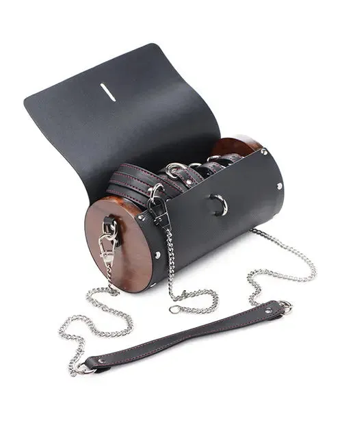 Master Series Couples Travel BDSM Restraint Kit Kinky Clutch Beginner Bondage Set with Carrying Case