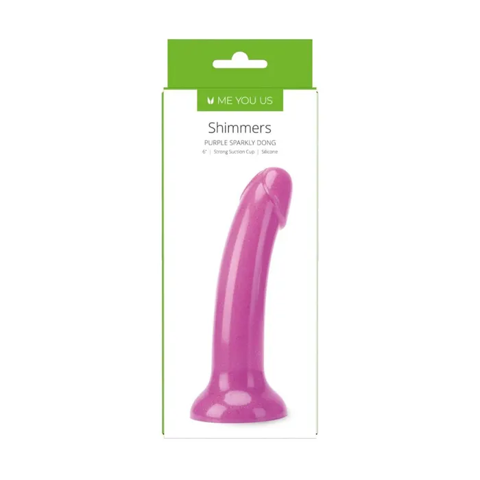 Me You Us Dildos Shimmering Sparkly Dong Purple 6