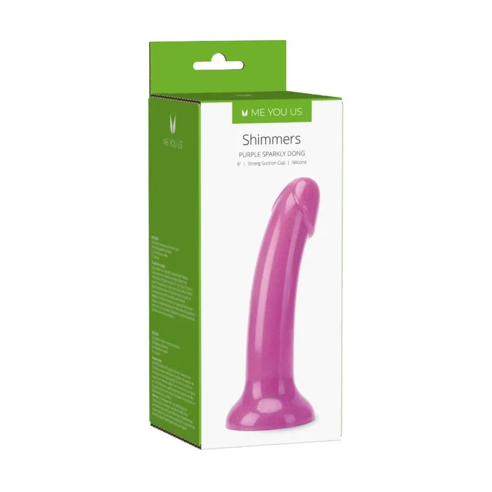 Me You Us Dildos Shimmering Sparkly Dong Purple 6