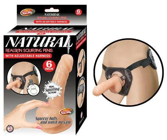 Natural Realskin Squiting Penis Flesh Nasstoys Male Sex Toys