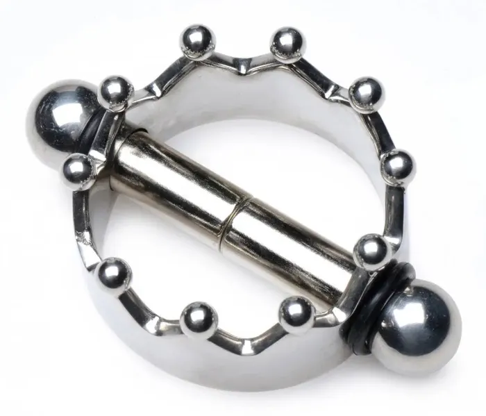 Nipple Clitoral Toys Master Series Crowned Magnetic Nipple Clamps Nipple Clitoral Toys Master Series Crowned Magnetic Nipple Clamps