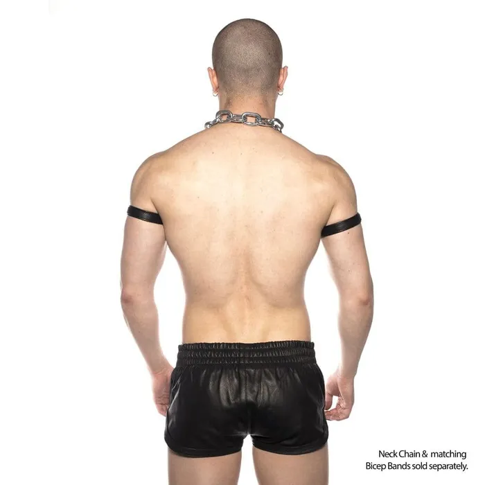Restraints Prowler Red Prowler RED Leather Sports Shorts Black XXLarge