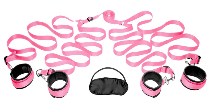 Sale Vibrators Frisky Pink Bedroom Restraint Kit