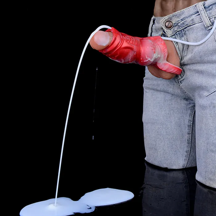Scarlet Wyrm Huge Squirting Knot Sheath Fantasy Penis Extender DirtyToyz Male Sex Toys Scarlet Wyrm Huge Squirting Knot Sheath Fantasy Penis Extender DirtyToyz Male Sex Toys