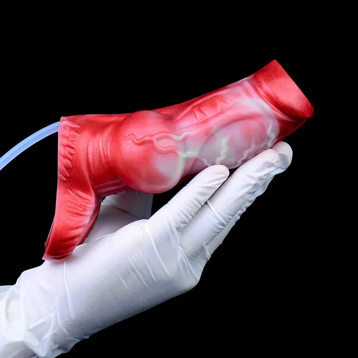 Scarlet Wyrm Huge Squirting Knot Sheath Fantasy Penis Extender DirtyToyz Male Sex Toys Scarlet Wyrm Huge Squirting Knot Sheath Fantasy Penis Extender DirtyToyz Male Sex Toys