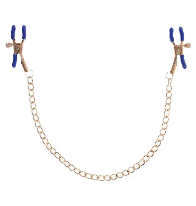 Sex Mischief Nipple Clitoral Toys Cougar Chained Nipple Clamps