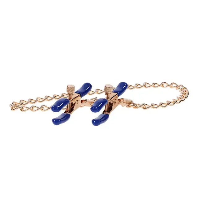Sex Mischief Nipple Clitoral Toys Cougar Chained Nipple Clamps