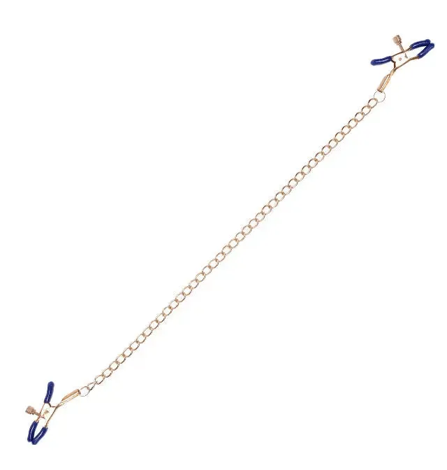 Sex Mischief Nipple Clitoral Toys Cougar Chained Nipple Clamps