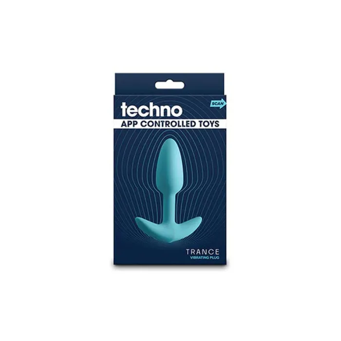 Techno Trance Vibrating Anal Plug Blue nsnovelties Anal