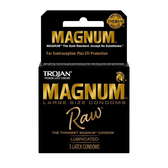Trojan Magnum Raw 3 Ct Condoms Paradise Marketing Vibrators
