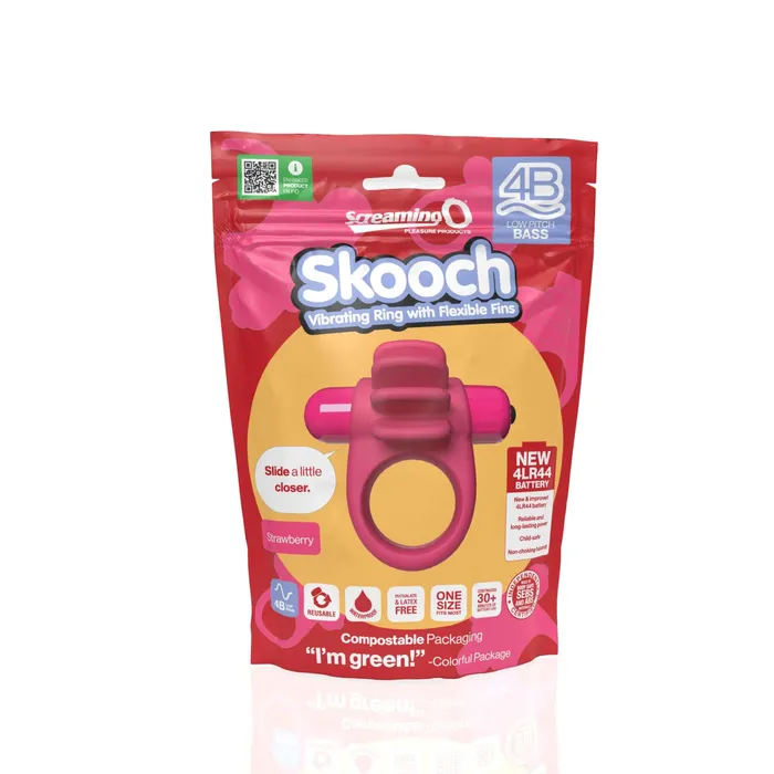Vibrators 4b Skooch Strawberry Screaming O Vibrators 4b Skooch Strawberry Screaming O