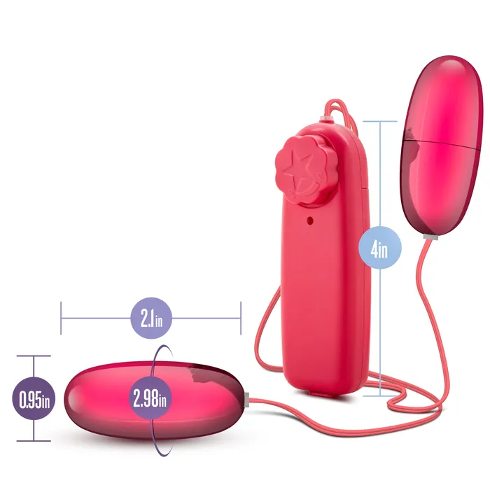 Vibrators Blush Novelties B Yours Double Pop Eggs Cerise