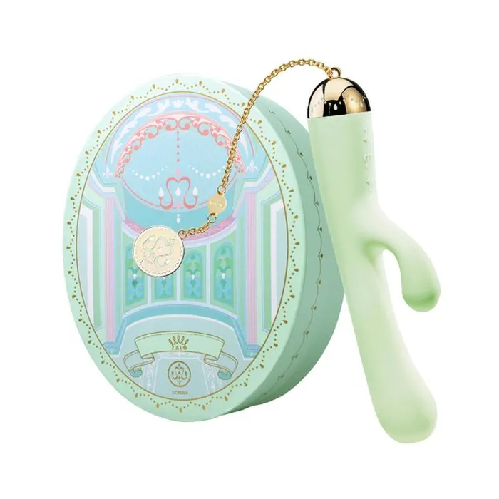 Vibrators ZALO Ichigo Rabbit Appcontrolled Rechargeable Vibrator Melon Green ZALO