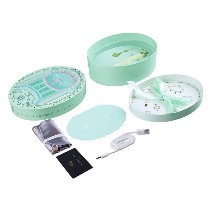Vibrators ZALO Ichigo Rabbit Appcontrolled Rechargeable Vibrator Melon Green ZALO