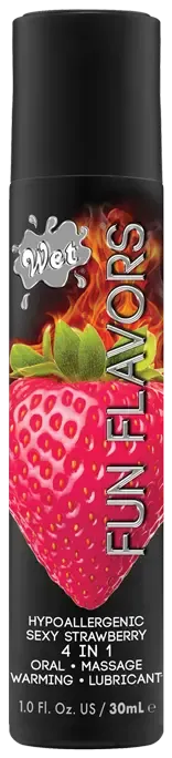Wet Fun Flavors Sexy Strawberry 1 Fl Oz30mL Vibrators