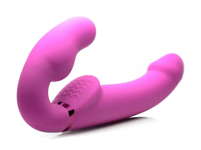 Worlds First Remote Control Inflatable Vibrating Silicone Ergo Fit Strapless StrapOn XR Brands Female Sex Toys Worlds First Remote Control Inflatable Vibrating Silicone Ergo Fit Strapless StrapOn XR Brands Female Sex Toys