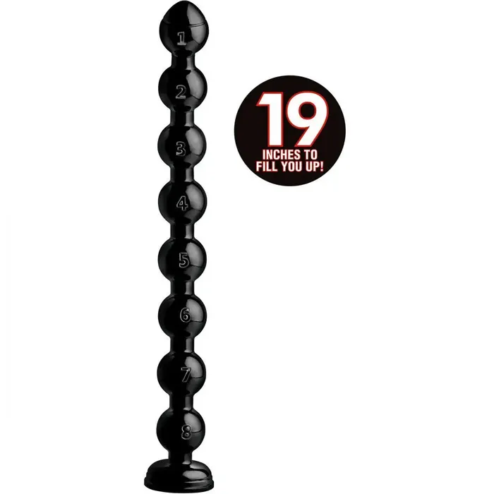 XR Brands Anal Hosed 19 Inch Beaded Thick Anal Snake Huge Anal Beads