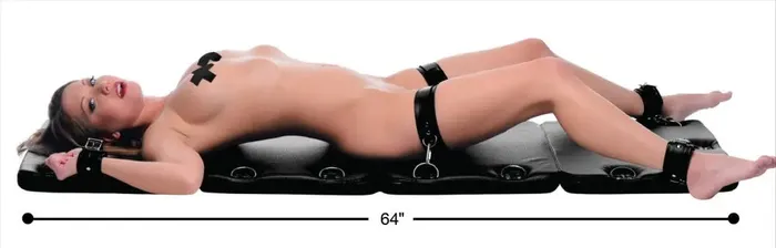 XR Brands Couples XL Bondage Board Portable BDSM Play Surface with 18 DRing Attachments