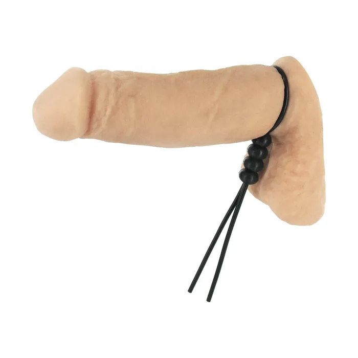 XR Brands Male Sex Toys 4Way Adjustable Cock and Ball Tie Black