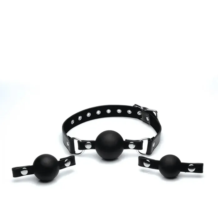 XR Brands Male Sex Toys Silicone Interchangeable Ball Gag Set BDSM Training Gags XR Brands Male Sex Toys Silicone Interchangeable Ball Gag Set BDSM Training Gags