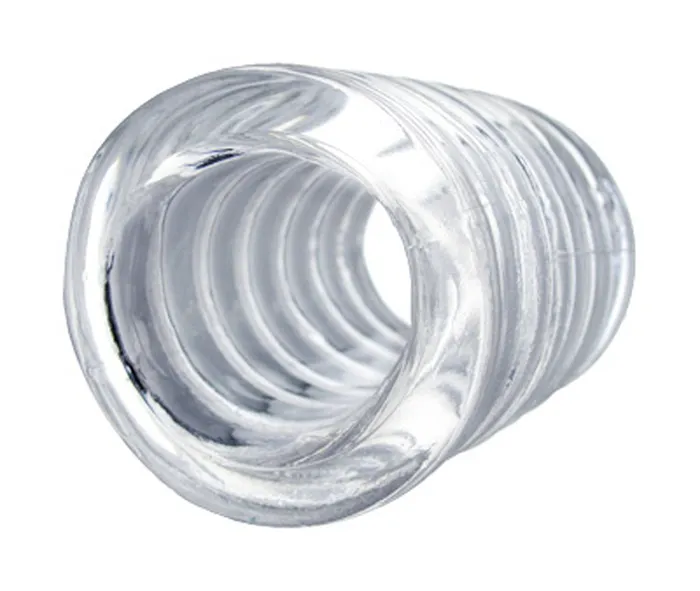 XR Brands Trinity Vibes Spiral Ball Stretcher Clear Male Sex Toys