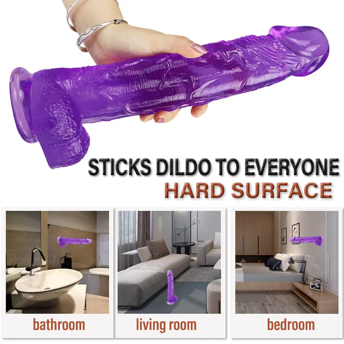 12 inch big head purple dildo Dildos