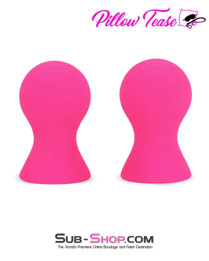 1791MSIS Pink Sissy Silicone Nipple Suckers Set Moonwell Anal