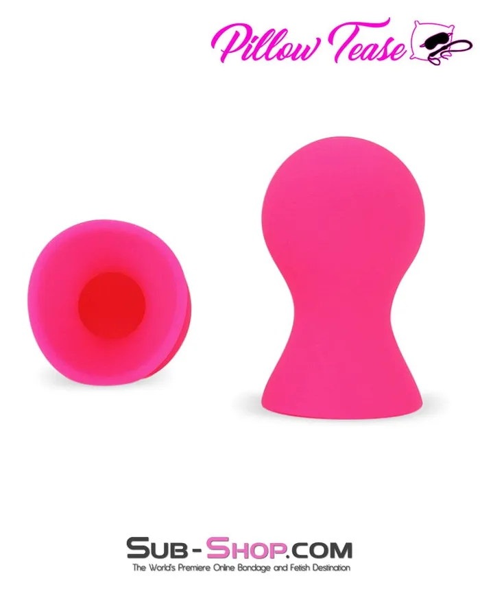 1791MSIS Pink Sissy Silicone Nipple Suckers Set Moonwell Anal