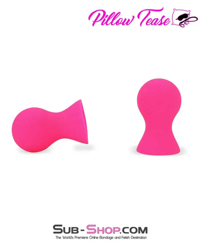 1791MSIS Pink Sissy Silicone Nipple Suckers Set Moonwell Anal