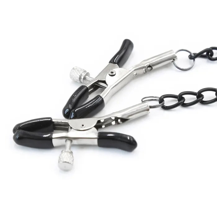 2258MQ OhMy Ring Gag with Black Wicked Nipple Clamps Set Idea Couples
