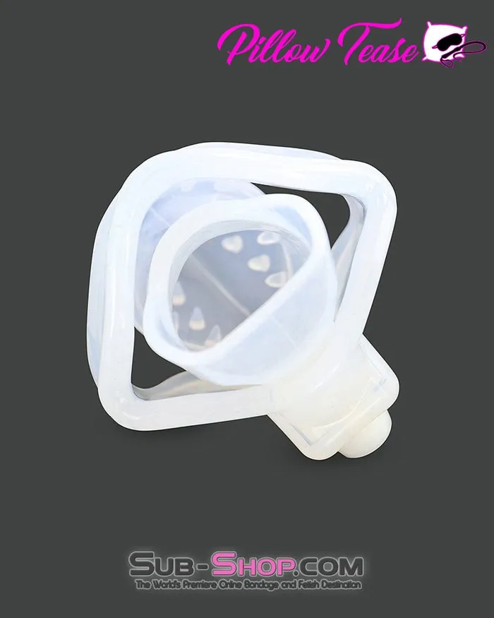 2622AR Spiked Locking Silicone Chastity Cage with Ball Stretching Cock Ring Aria Male Sex Toys