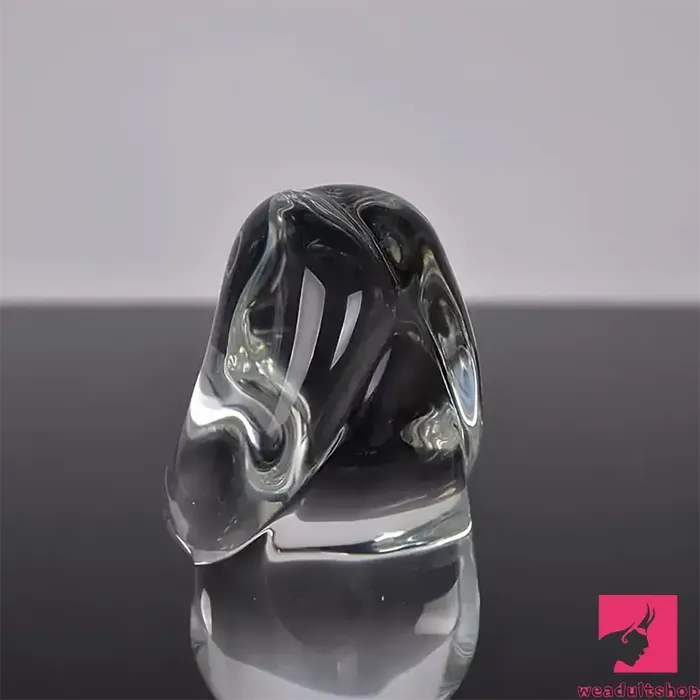 463in Clear Elegant Glass Crystal Dildo For Women Men With Base Weadultshop Anal