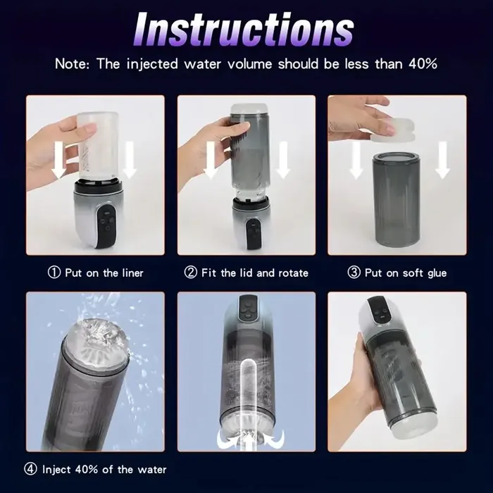 4 Pump 7 Sucking 7 Rotating 7 Licking LCD Automatic Masturbator Weadultshop Male Sex Toys