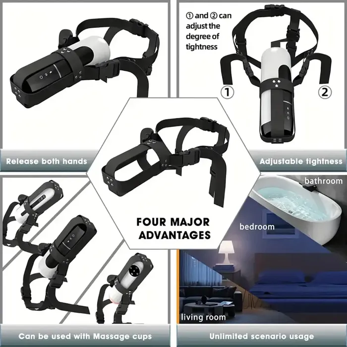 4 Pump 7 Sucking 7 Rotating 7 Licking LCD Automatic Masturbator Weadultshop Male Sex Toys